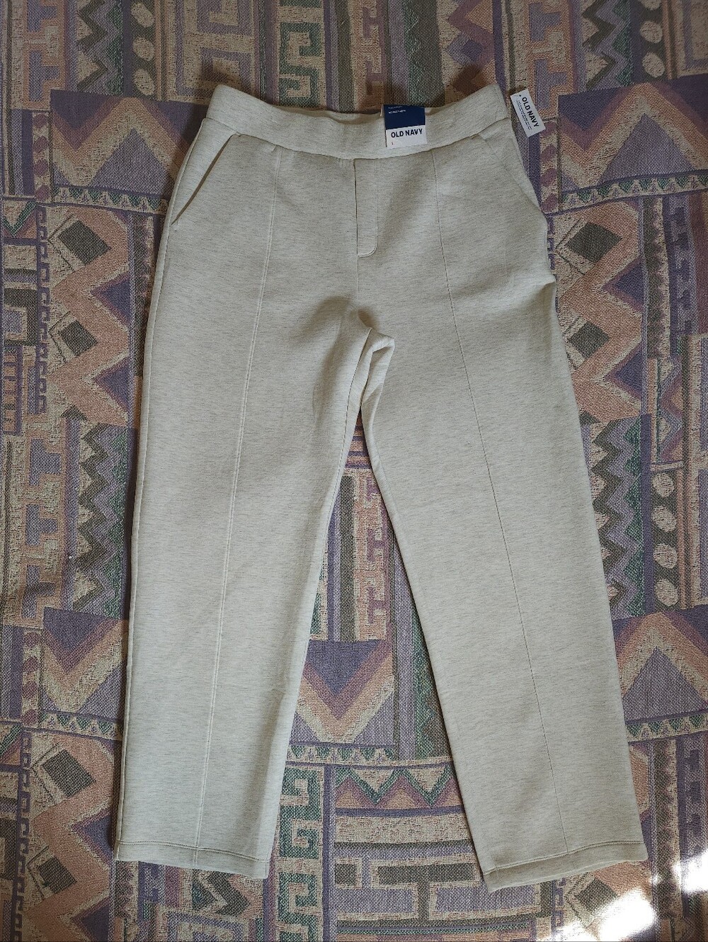 Old Navy Cream Bounce Fleece High Rise Sweatpants Size Large NWT